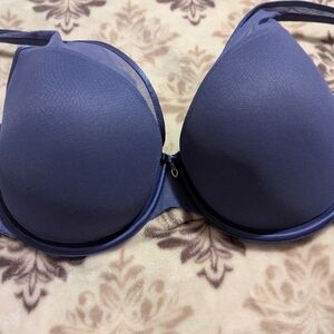 Victoria's Secret Blue Sheer Mesh‎ Push-Up Bra 36DDD